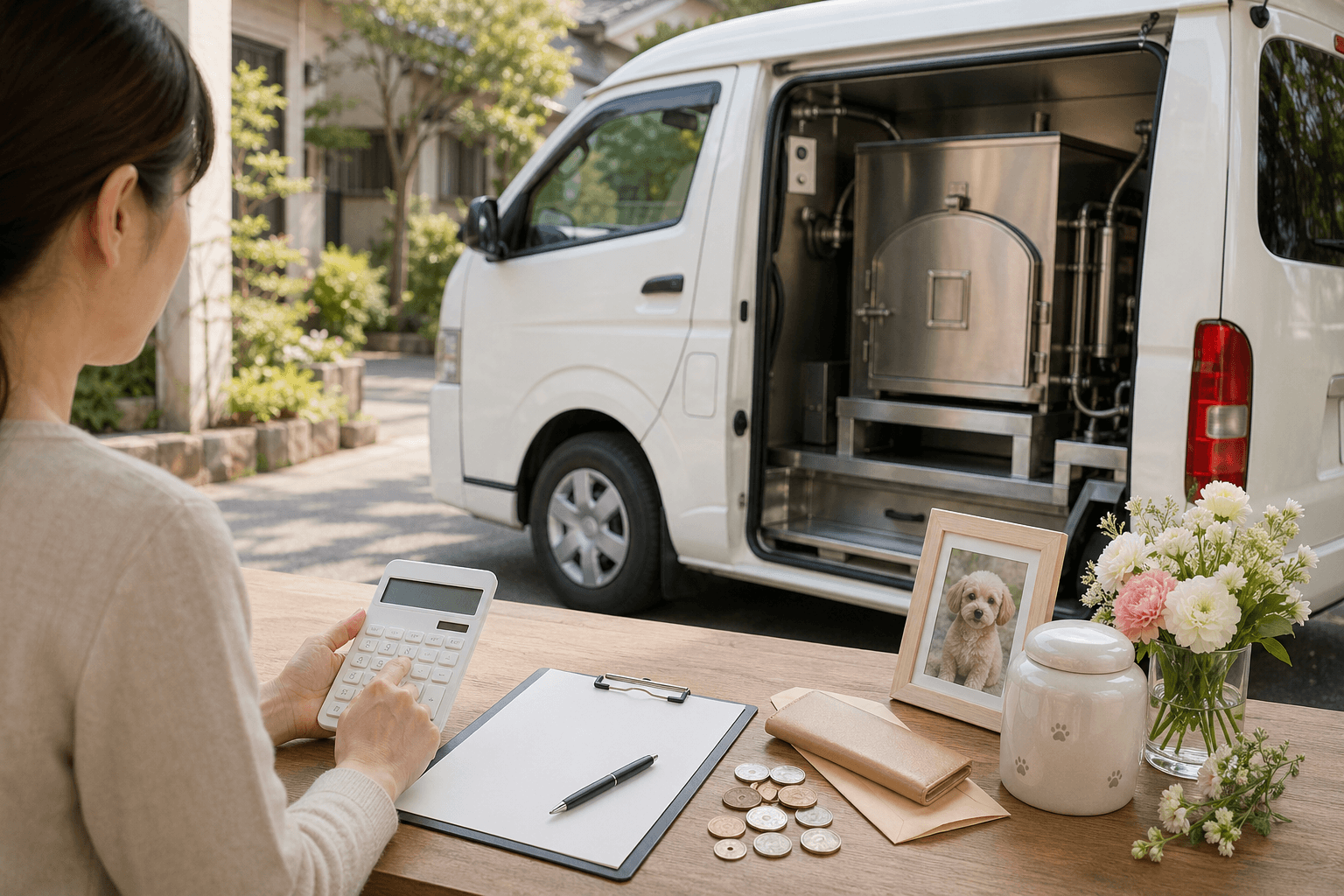ペット火葬車の火葬費用相場