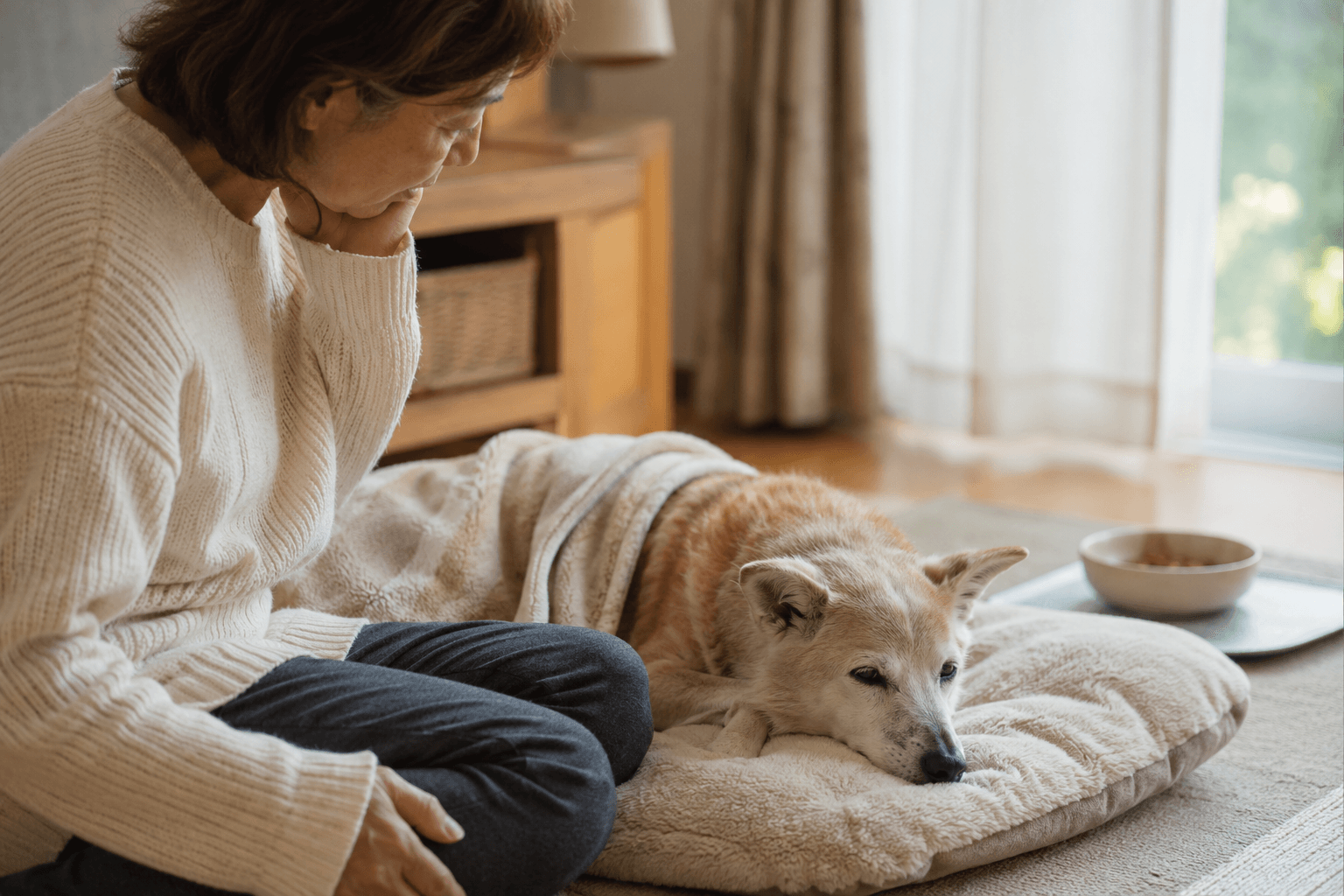 【数日〜1週間前】犬が死ぬ前に見せる行動のサイン